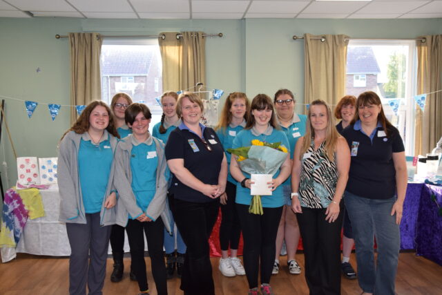 Bridgwater Ranger group picture with Housing Team Leader, Sarah.