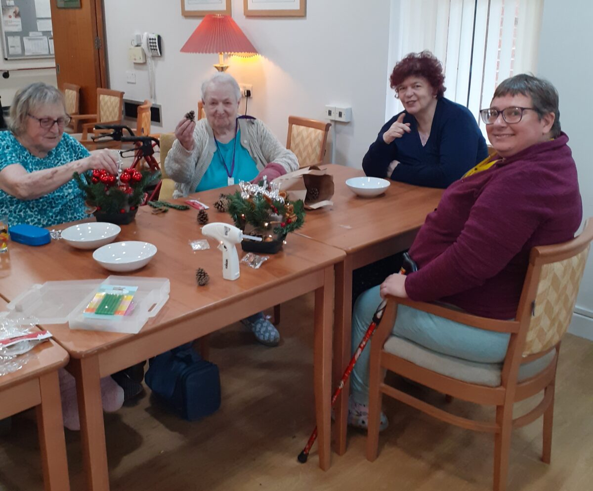Customers in an Extra Care Scheme