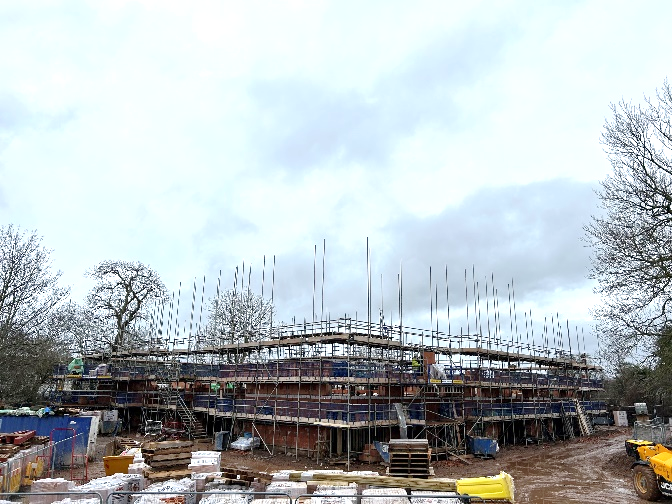 Picture of Penlea House construction site in Bridgwater.